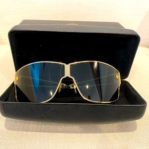 Versace Medusa Madness Unisex Sunglasses VE 2206 1002/71; Gold Frame/Green Lense